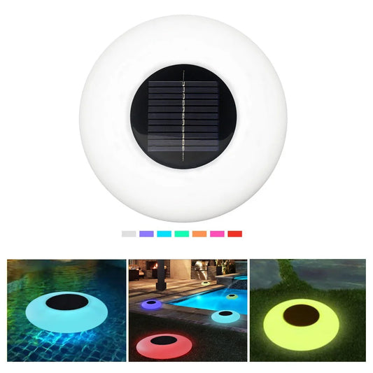 Solar Floating Pool Lights, Swimming Pool Light with Color Changing Waterproof Outdoor Solar Garden Lights for Home Pool Lamp