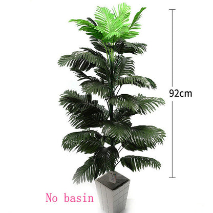 68-95CM Large Artificial Tropical Palm Tree Rare Fake Plants Indoor Silk Leaf Branch Hotel Office Living Room Home Deco Accessor